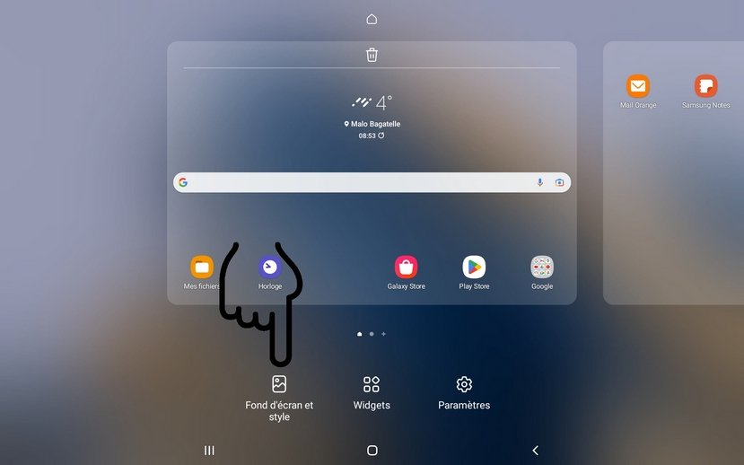 Personnaliser sa tablette : le fond d'écran.