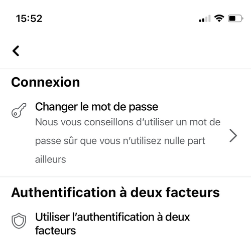 Changer mot de passe de Facebook depuis telephone ou tablette