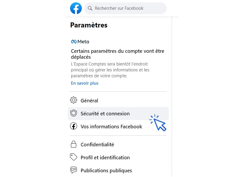 Changer le mot de passe de Facebook