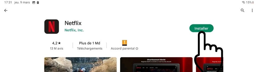 Comment installer une application sur une tablette.