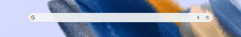 Déplacer la barre de recherche Google sur ma tablette