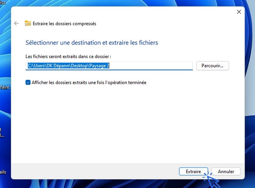 comment décompresser un dossier dans windows 2 Décompresser des fichiers dans Windows