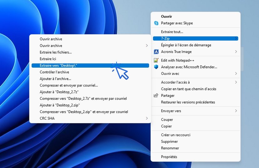 décompresser fichier compressé avec 7zip Décompresser un fichier avec 7Zip