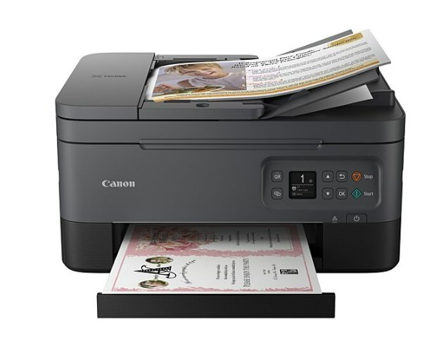 Exemple d'imprimante avec un chargeur automatique de document (CAD)