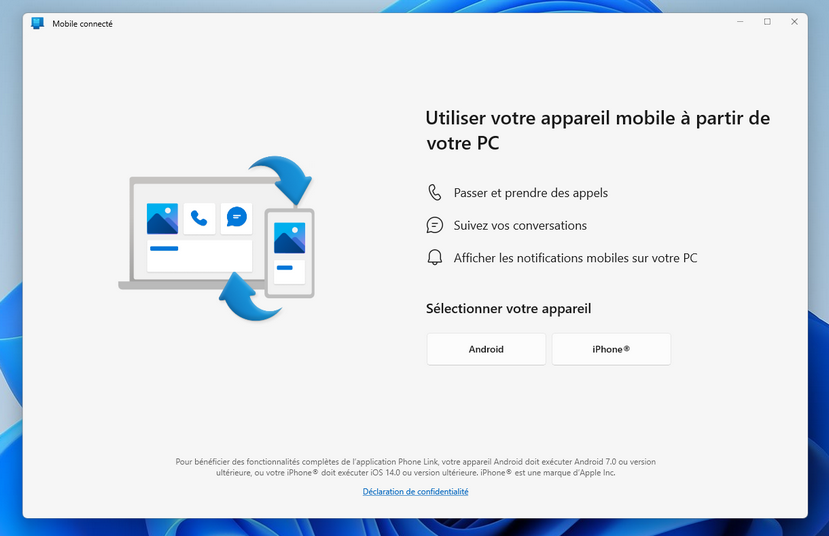 afficher et imprimer sms sur son PC - afficher appels sur son PC avec appli mobile connecté de Windows (6) Afficher ses SMS sur son PC - Imprimer ses SMS avec son PC