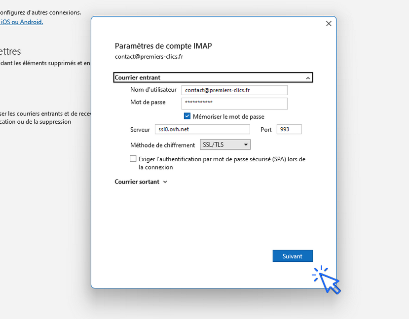modifier le mot de passe d'un compte dans le logiciel Office Outlook (3) Comment modifier le mot de passe dans Outlook après avoir changé son mot de passe. Tutos PC.