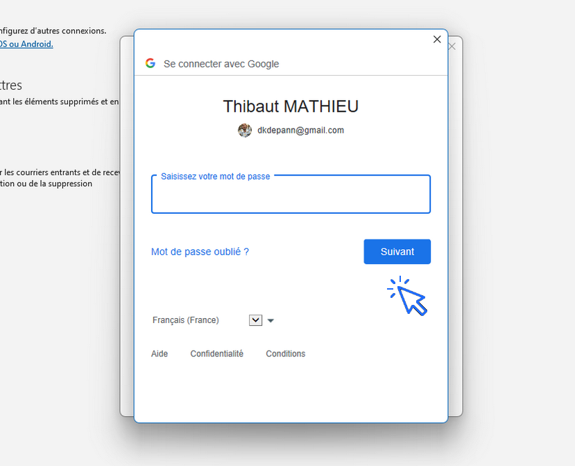 modifier le mot de passe d'un compte dans le logiciel Office Outlook (6) Comment modifier le mot de passe dans Outlook après avoir changé son mot de passe. Tutos PC.