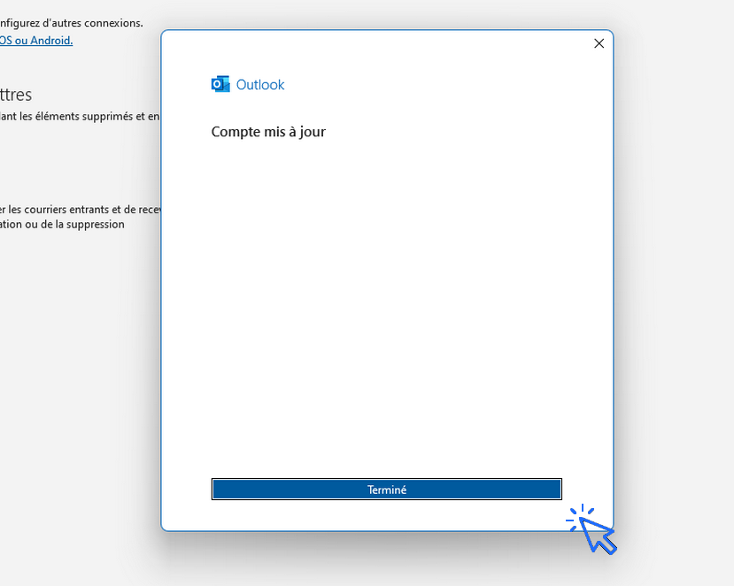 modifier le mot de passe d'un compte dans le logiciel Office Outlook (7) Comment modifier le mot de passe dans Outlook après avoir changé son mot de passe. Tutos PC.