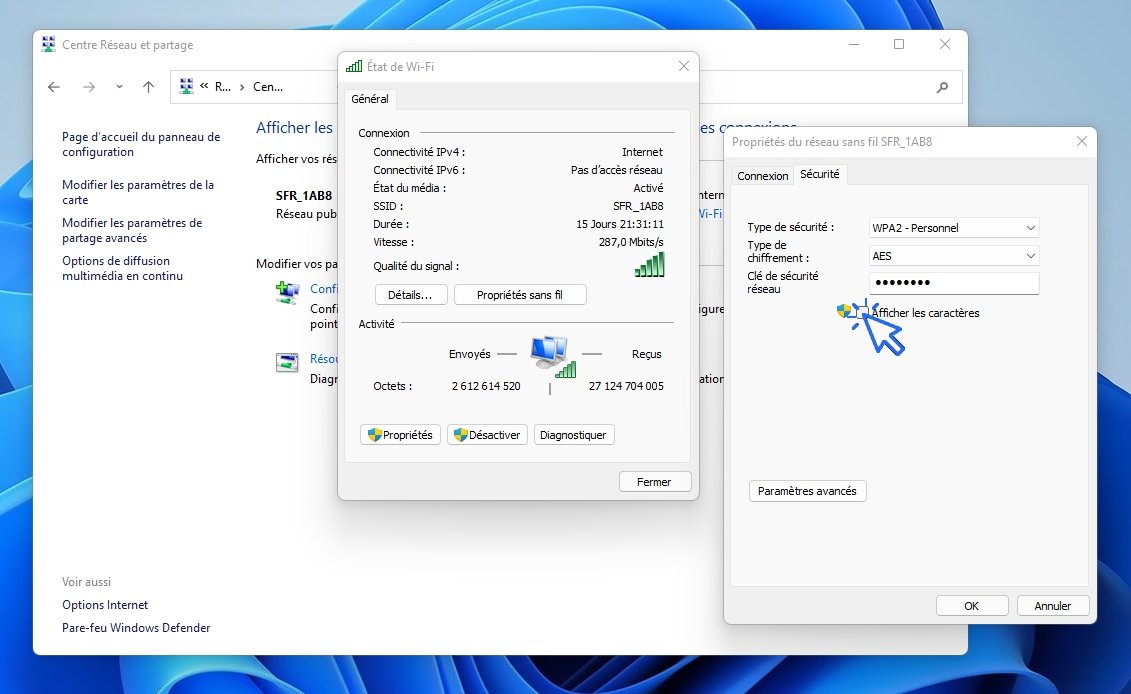 Comment retrouver le code de connexion au réseau wifi ? Tutos PC