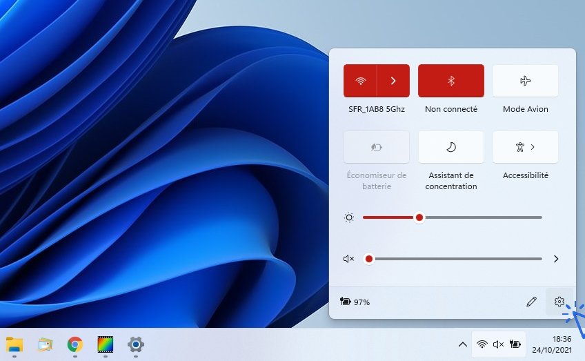 Ouvrir les paramètres de Windows