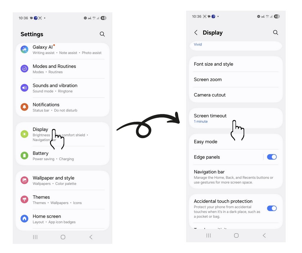 How to Change Screen Timeout on Android (Phone and Tablet tutorials for seniors)